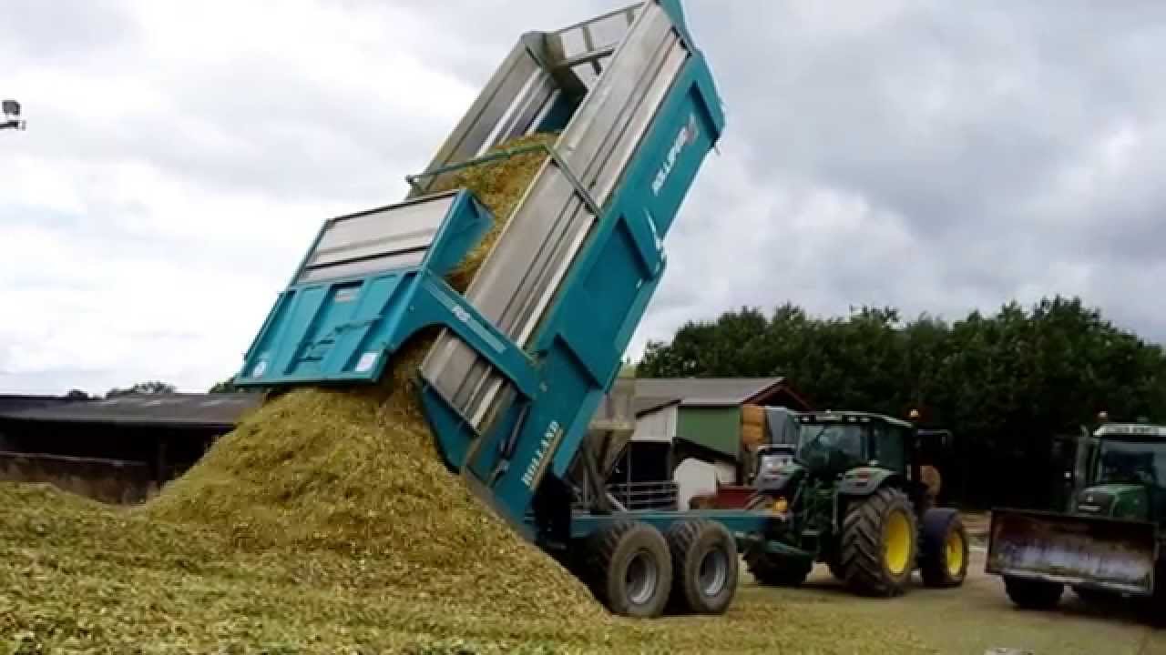 Ensilage de maïs 2015 avec bennes ROLLAND ROLLSPEED