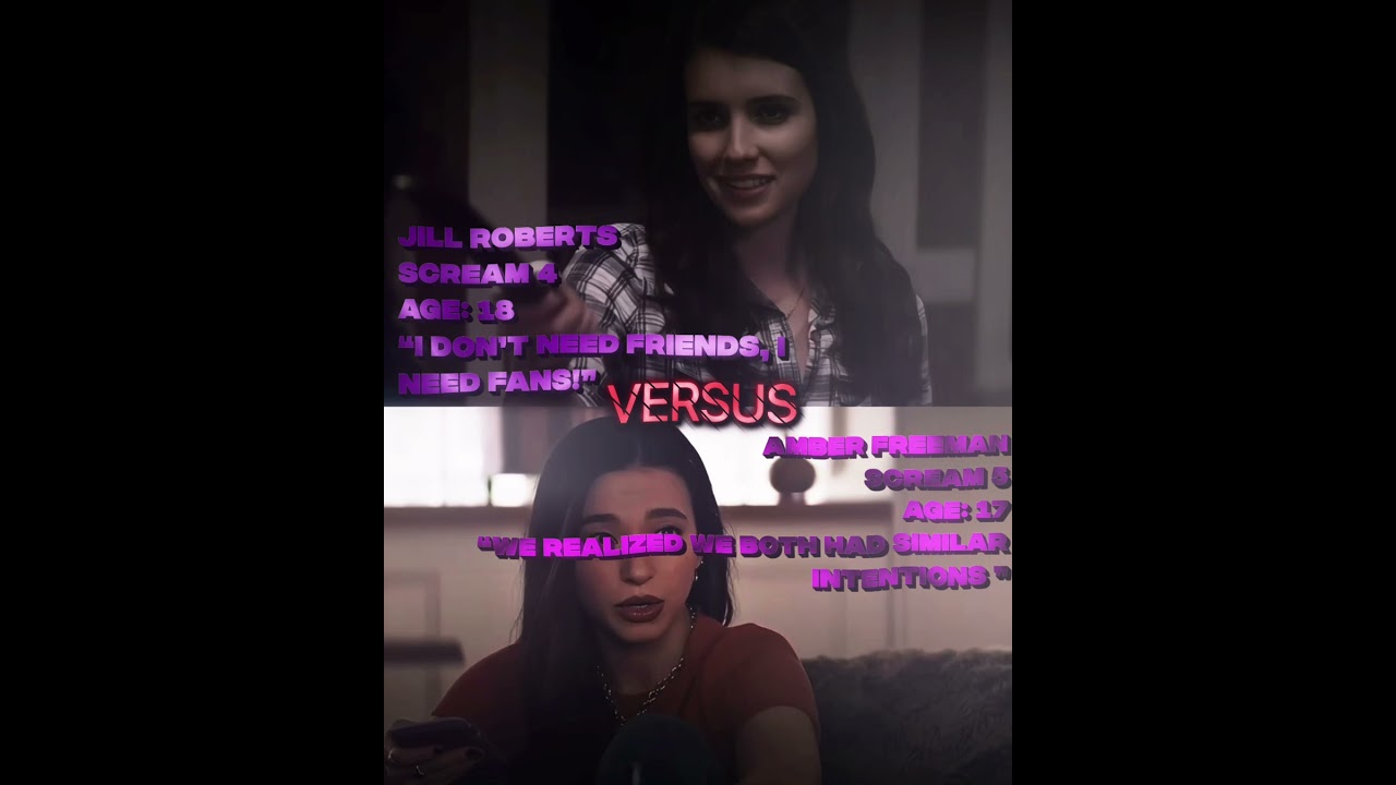 Jill Roberts Vs Amber Freeman | #scream #versusedits #edit