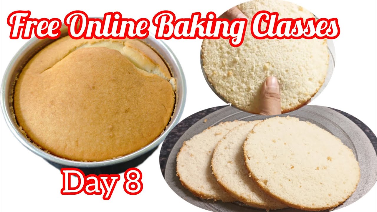 Online Baking Free Classes | Day -8 || How to make Venilla  Sponge | Chandrika Behera