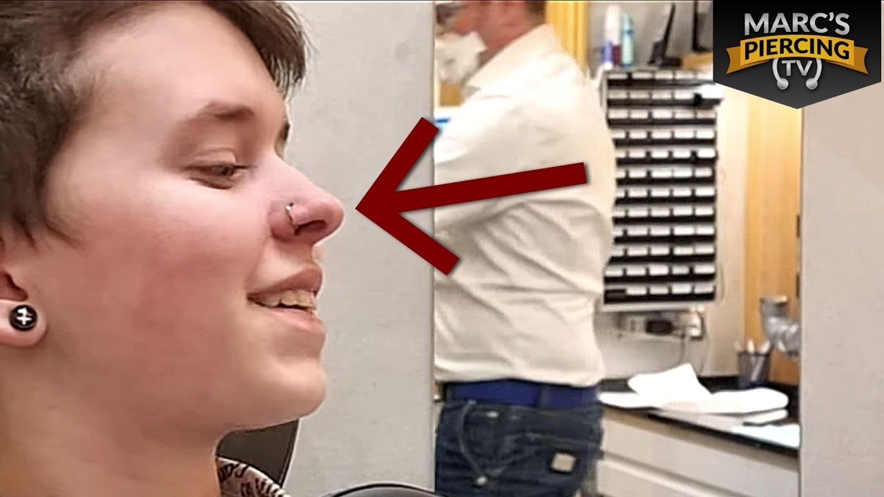 Für die Nase ein Piercing - diesmal mit Ring 🔥 weitere Piercings sind gegeben 💉Marc's Piercing TV