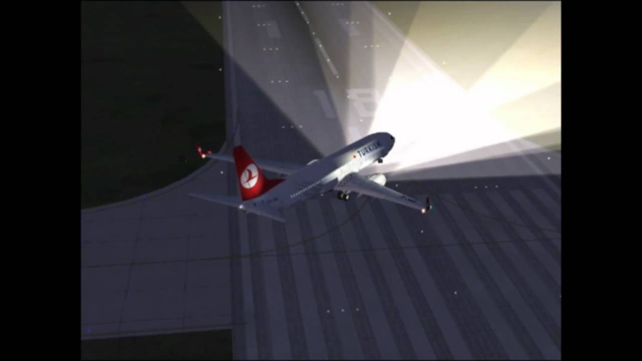 FSX-Turkish Airlines take off from Istanbul Atatürk Airport (HD)