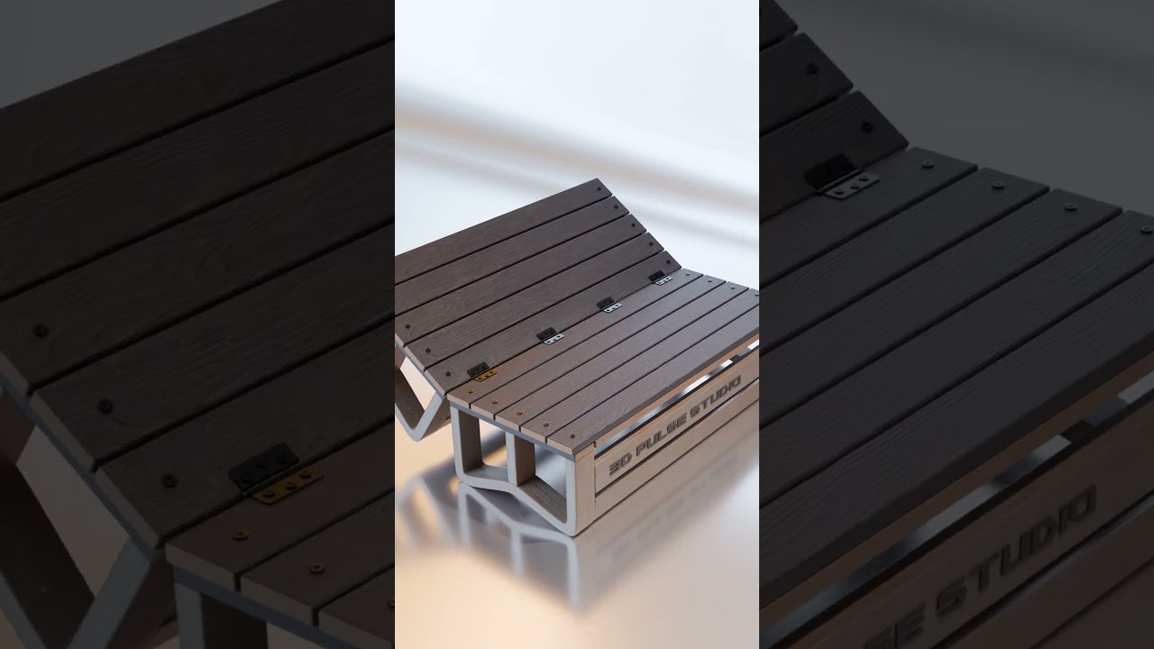 Transformable Bench That Becomes a Chair or Table