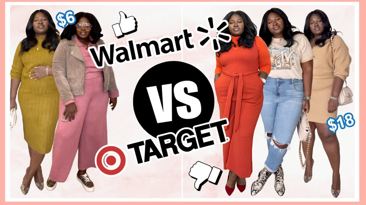 WALMART VS Target  HAUL Try on - Winter 2021 Outfits #WalmartHaul #Targethaul - Plus size Fashion