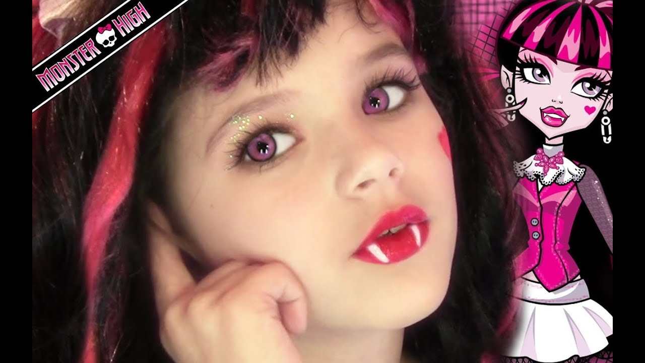 Draculaura Monster High Doll Costume Makeup Tutorial for Halloween or Cosplay | KittiesMama