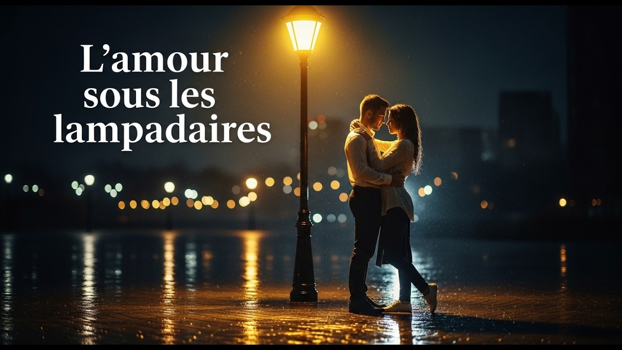 L’amour sous les lampadaires – Romance nocturne en lumière dorée
