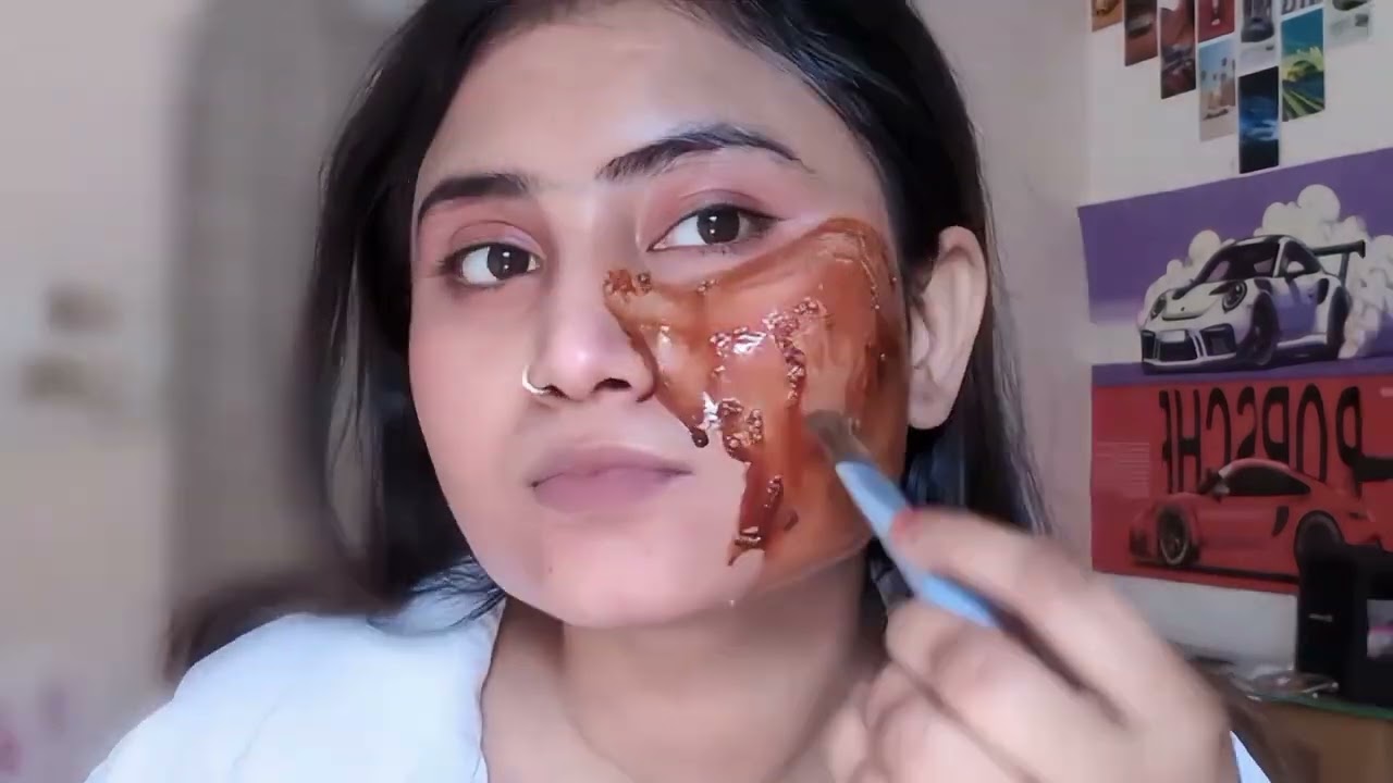 HOME made फेशियल video by mantsha haider ##shortvideo.........