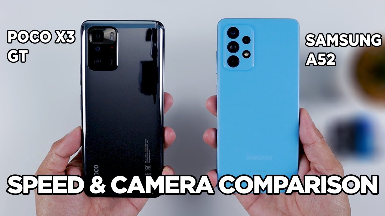 POCO X3 GT vs Samsung A52 SPEED TEST & CAMERA Comparison | Zeibiz
