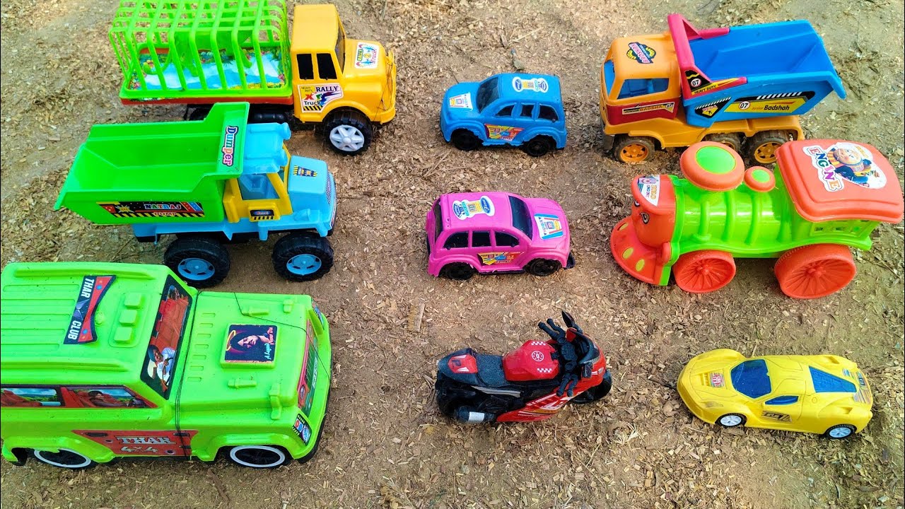 Toy truck ka accedent video// mini treactor or truck ka कलेक्शन cartoon toy video @vkxyzcreator 