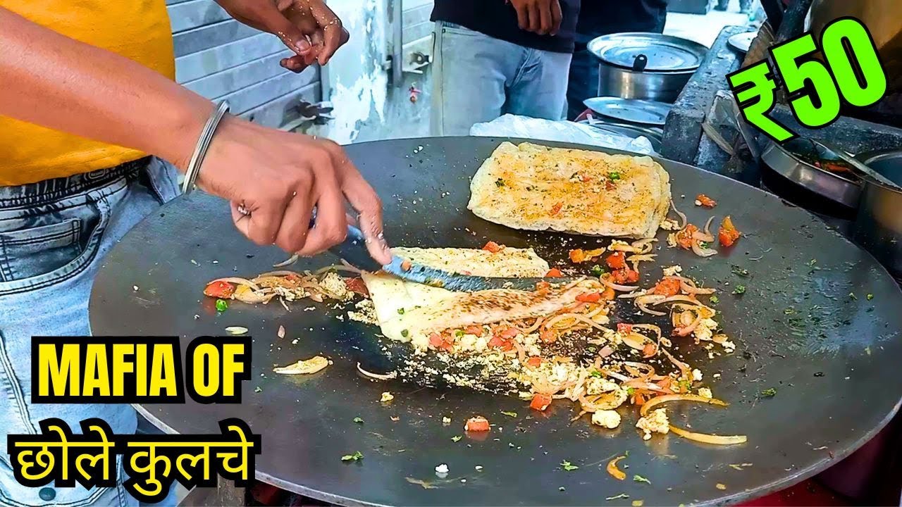 India Most Famous Chole Kulche | ₹50 Delicious Paneer Chole Kulche | Indian Street Food