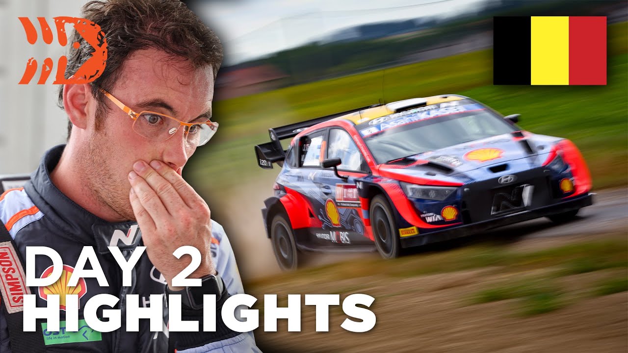 Neuville Crashes, T&auml;nak Takes Control - WRC Ypres Rally Belgium 2022 Saturday Highlights