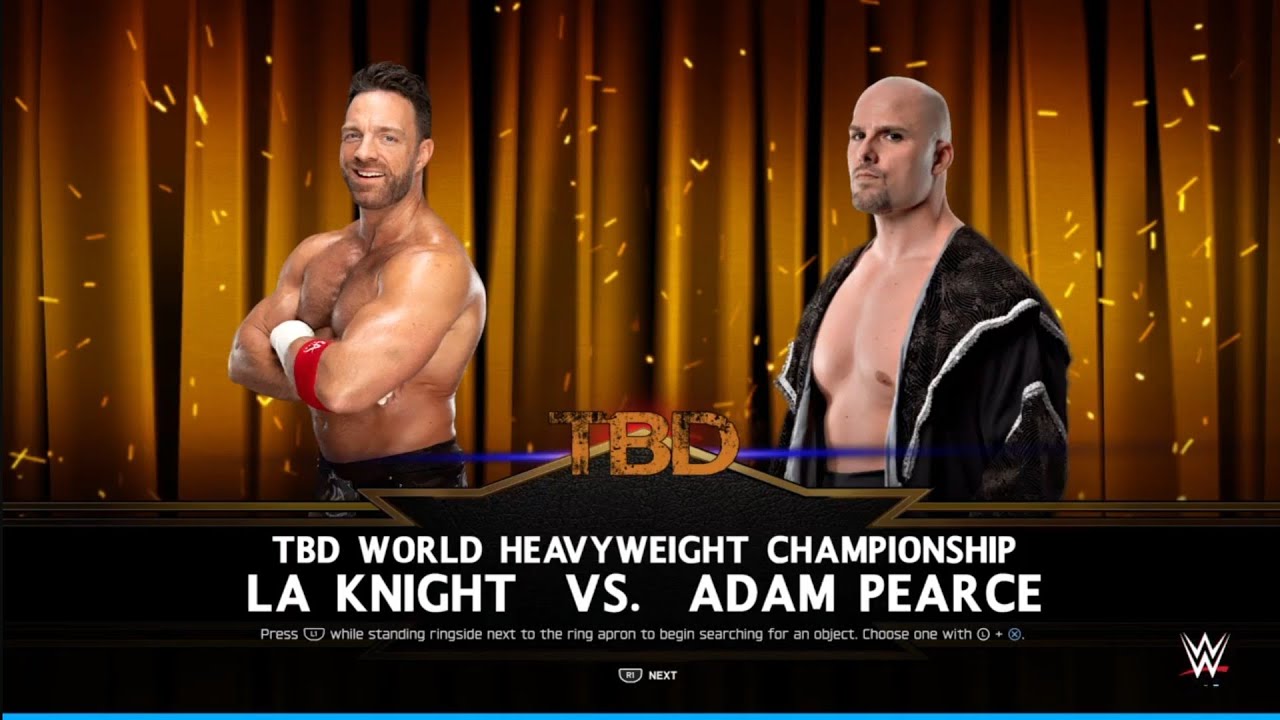 LA Knight против Адама Пирса. Дата будет объявлена ​​позже. WWE 2K25