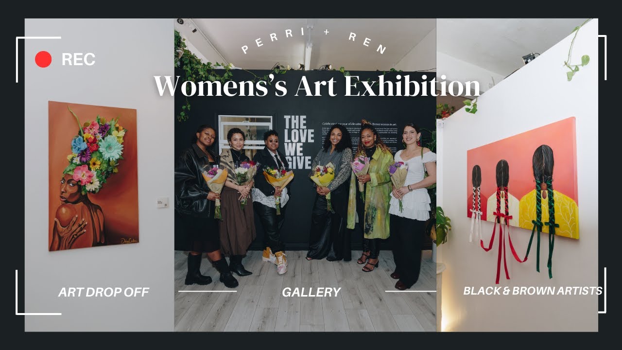 Art Drop Off Vlog  🖼️ | Women Artist's Exhibition ✨