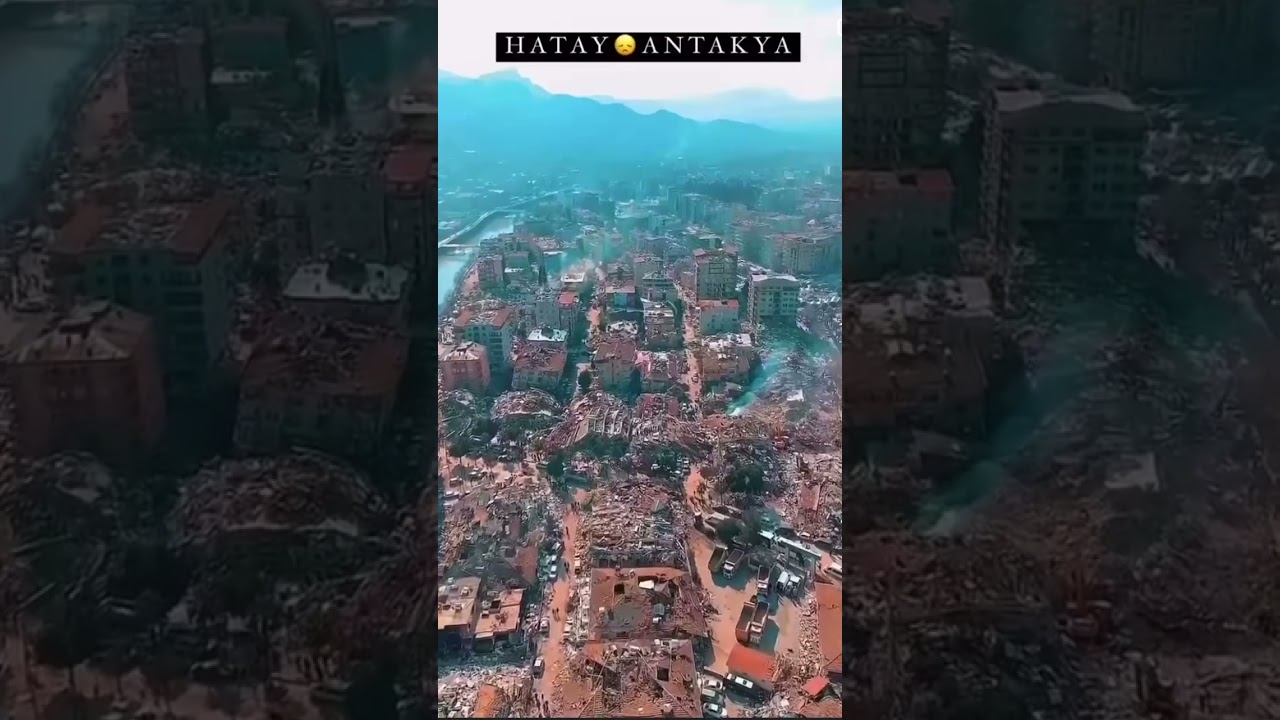 Hatay Antakya drone ile &ccedil;ekişmiş &ccedil;ok &uuml;z&uuml;c&uuml; g&ouml;r&uuml;nt&uuml;ler #deprem #hatay #hatayhaber #deprem2023