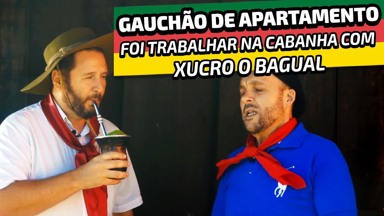 Gauchão de Apartamento trabalhando na cabanha com Xucro o Bagual