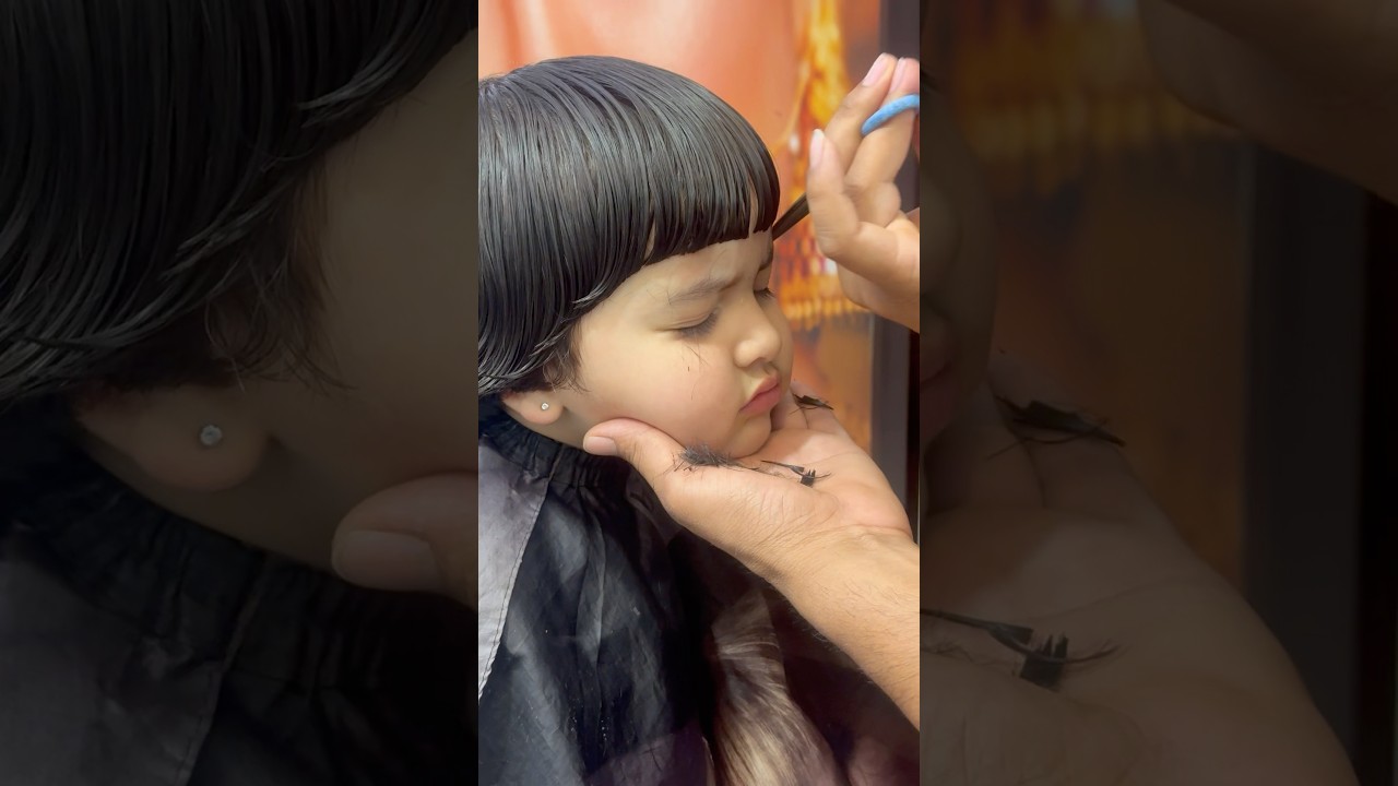Baby hair cutting #hair #hairstyle #haircut