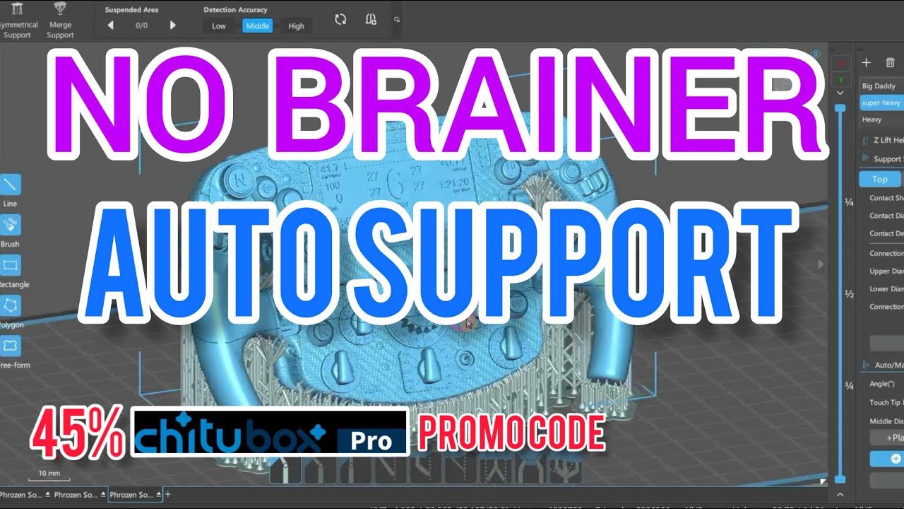 Мастер-класс по тестированию автоподдержки печати смолой