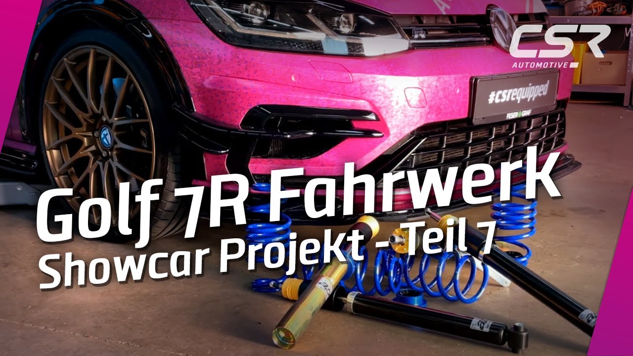 Showcar Projekt Teil 7: Einbau Gewindefahrwerk am Golf 7RㅣCSR-Automotive