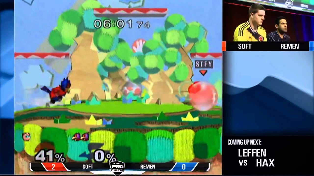 MLG Anaheim 2014 - Soft (Jigglypuff) v Remen (Falco) - Super Smash Bros Melee