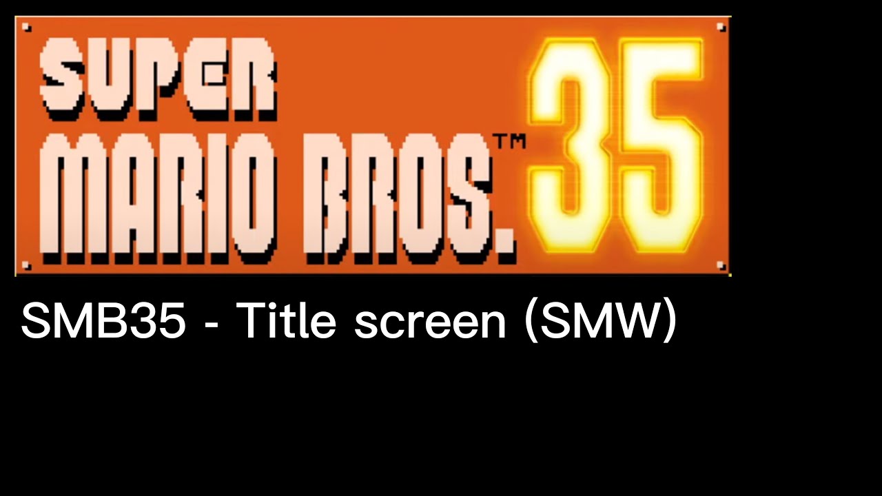SMB35 - title screen (SMW)
