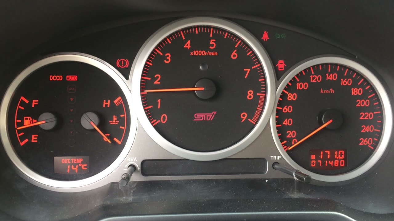 Subaru Impreza WRX-STI GDB '04. EJ207. Запуск и прогрев. Масло 5w50. +15 градусов.