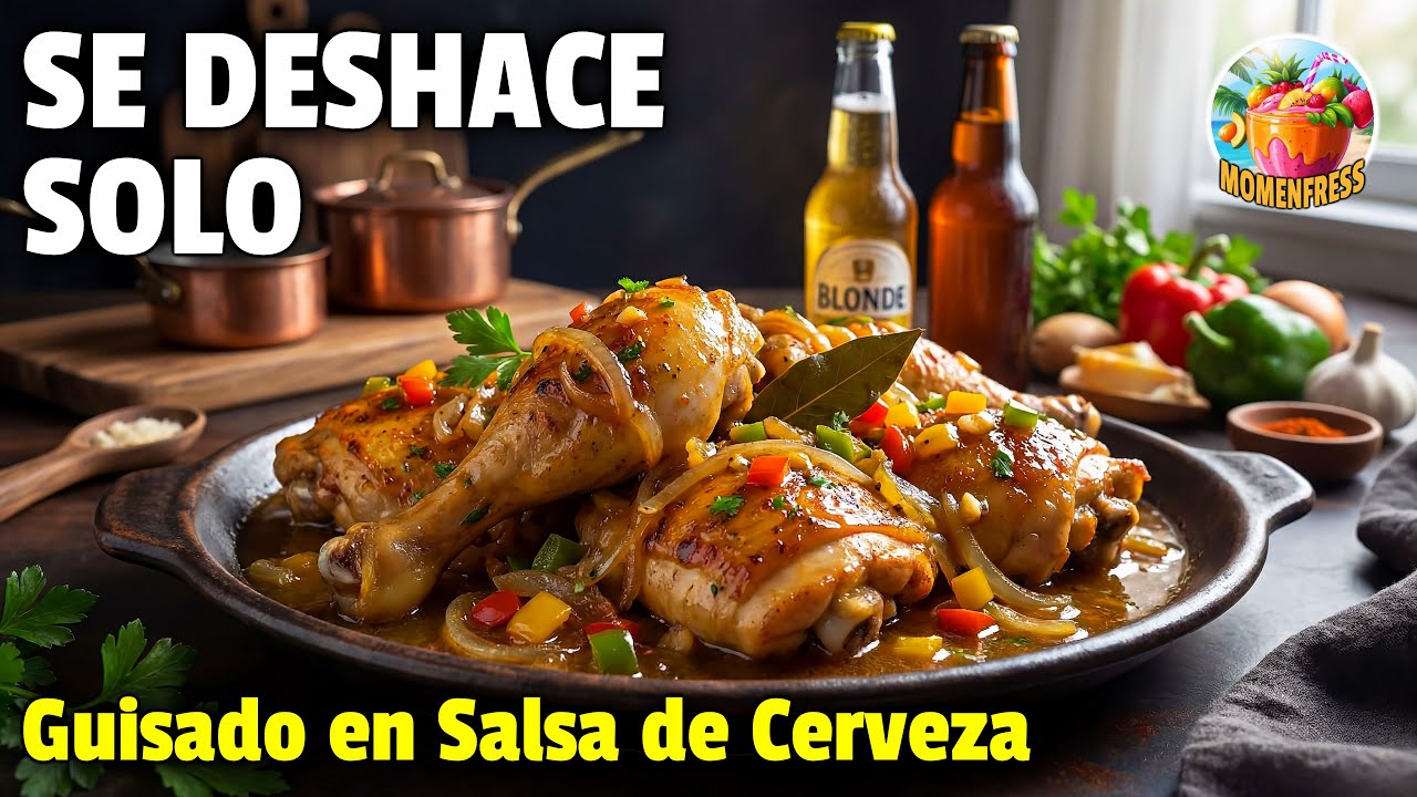 Pollo a la CERVEZA (Receta de la Abuela) 🍺 ¡La Salsa es para mojar pan!