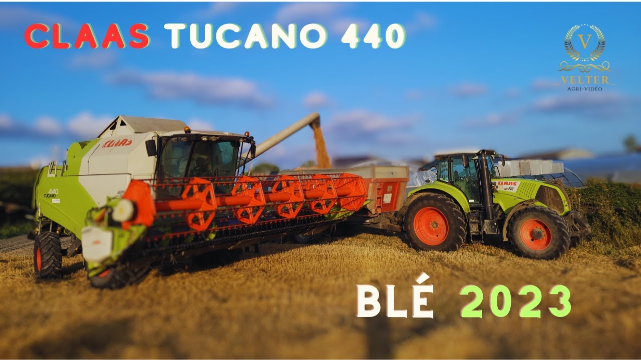 Moisson Bl&eacute; 2023 - CLAAS TUCANO 440 + CLAAS VARIO 660 - Bretagne
