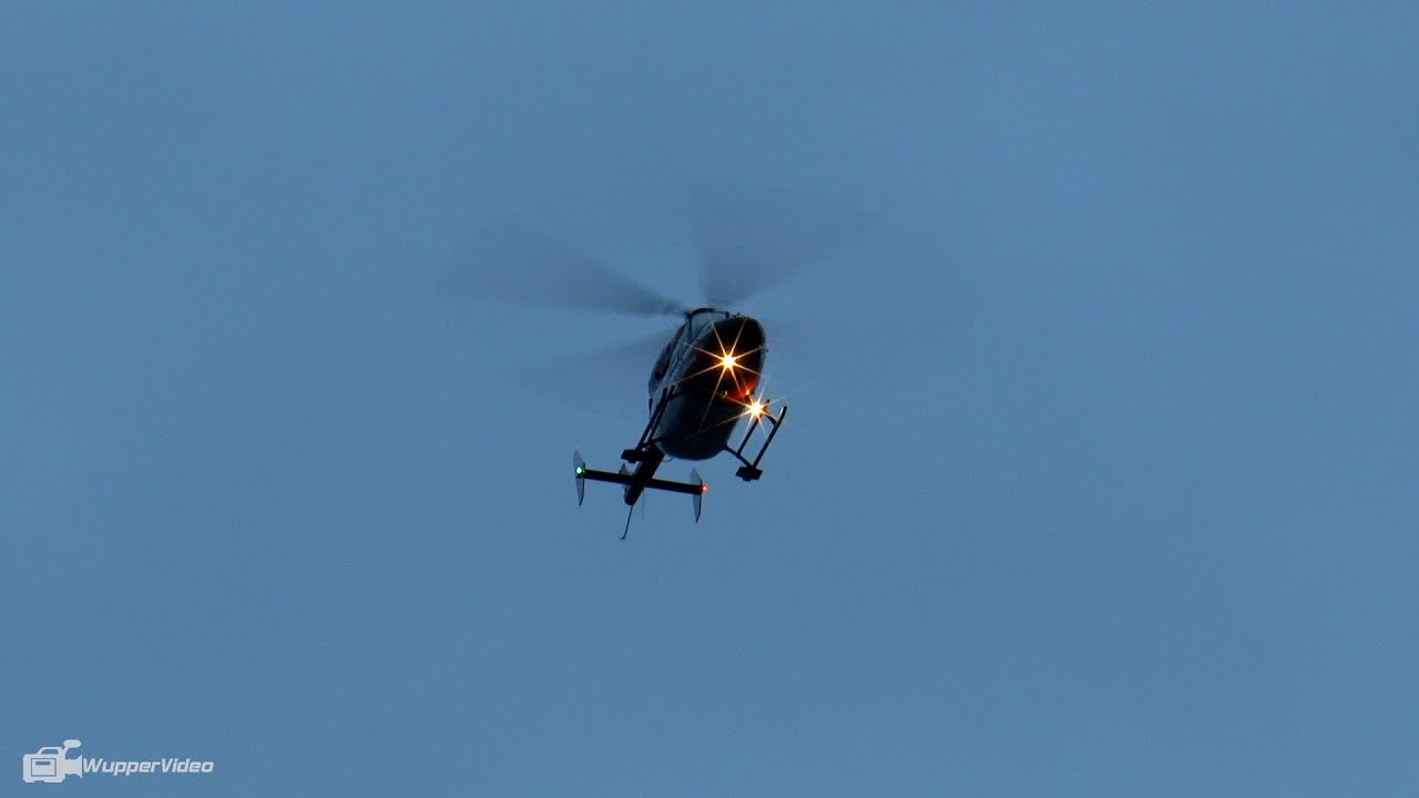 Christoph Dortmund Hubschrauber Landung in Wuppertal