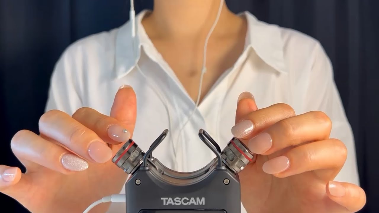 ASMR TASCAM Mic Tapping /Touching & Scratching (No Talking)