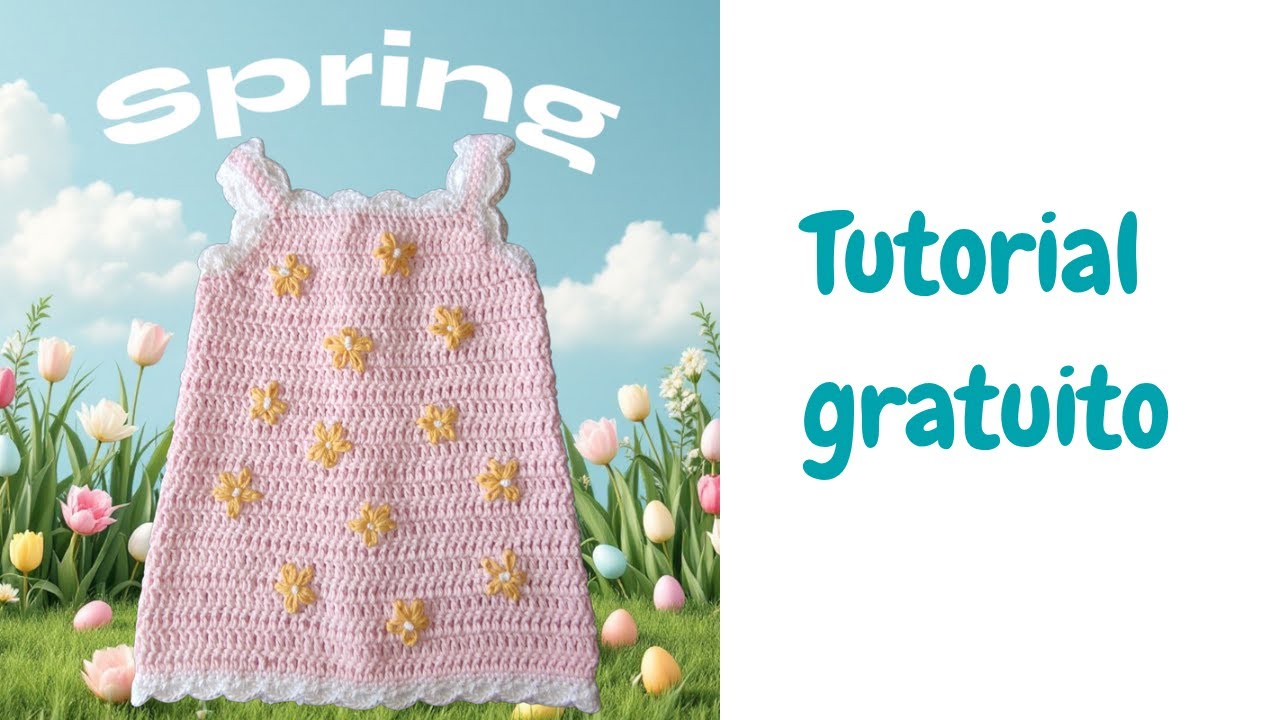 Vestido para bebé en #crochet  #zara