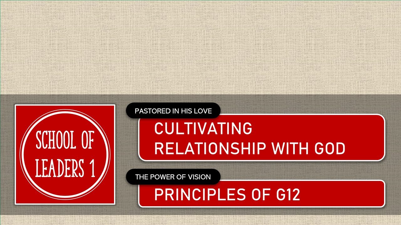 School of Leaders 1: Lesson 2