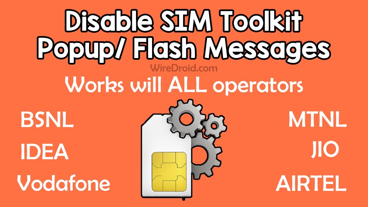 Sim Toolkit Popup Problem | Disable Flash Message