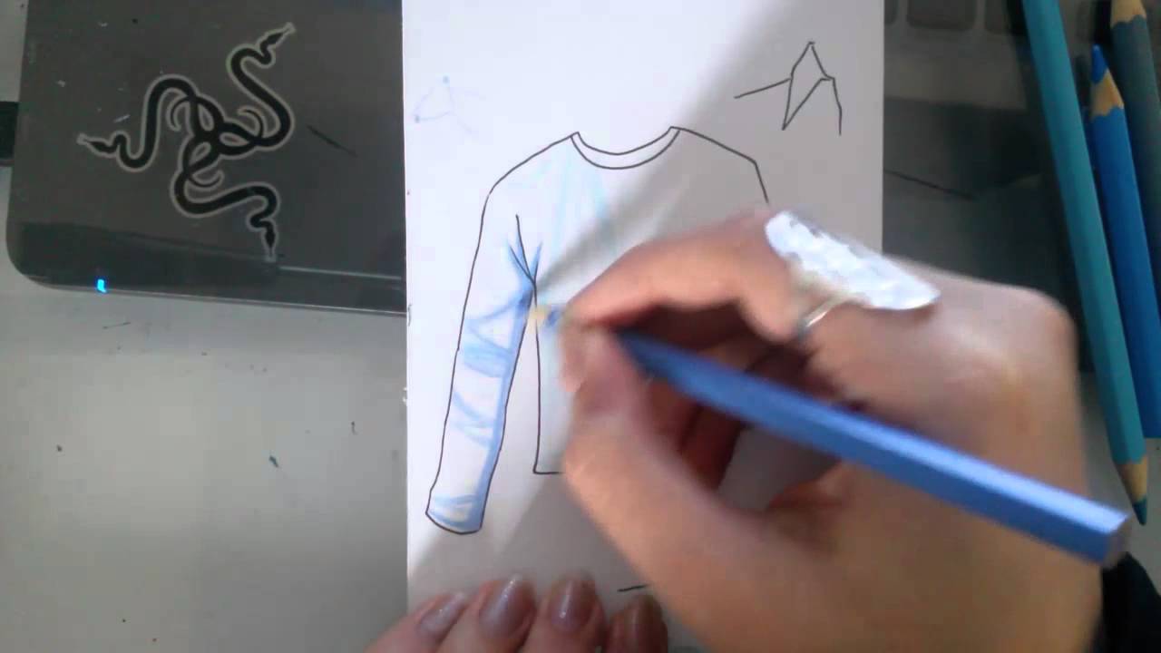 Como Pintar com Lápis de Cor #2 - Roupas I