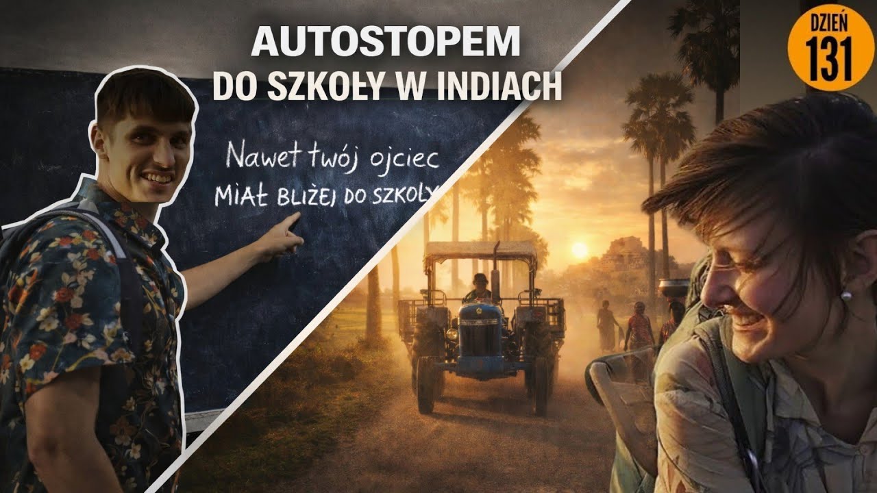 Autostop w Indiach - prawie wypadliśmy z traktora 