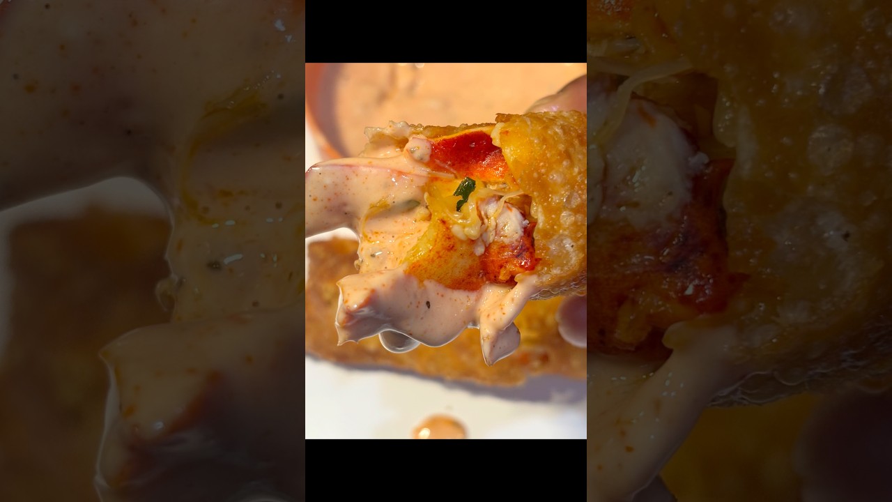 Snow crab & Lobster egg roll!!🔥🔥🔥🔥👀🫣🤤🤤 