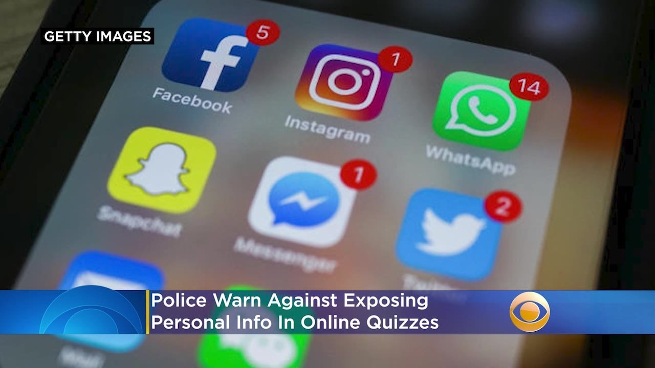 Police Warn Against Exposing Personal Info In Online Quizzes
