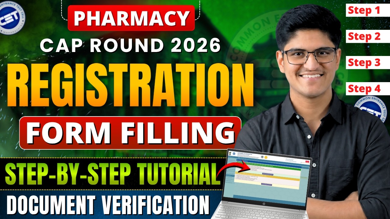 Pharmacy CAP Registration Form Filling 2026 | CAP Round Form Filling Process | Full Tutorial