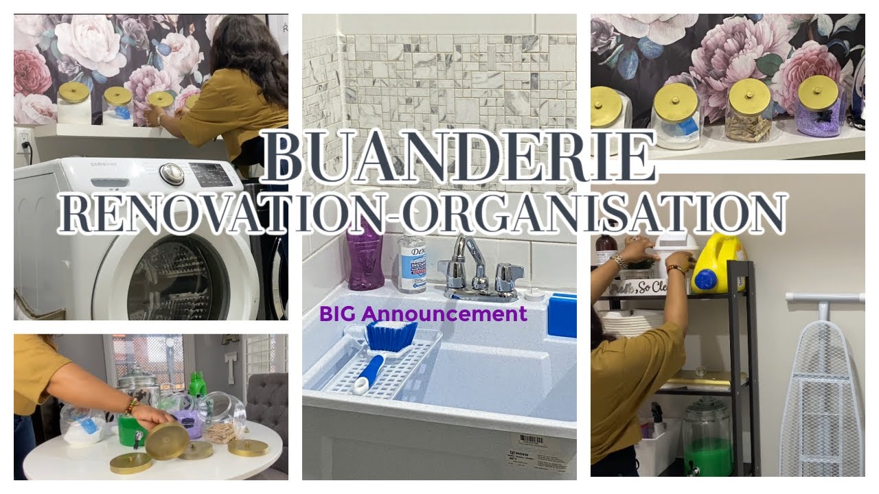 🔨BUANDERIE | Organisation, Rangement, Renovation Astuces Buanderie Tour Laundry Room Makeover 2022 🏡