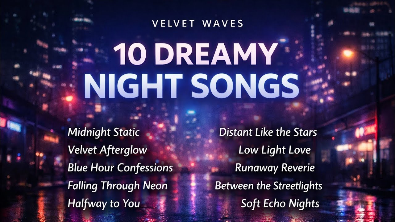 Midnight Static | Dreamy Night Pop Playlist | Velvet Waves || Late Night City Vibes