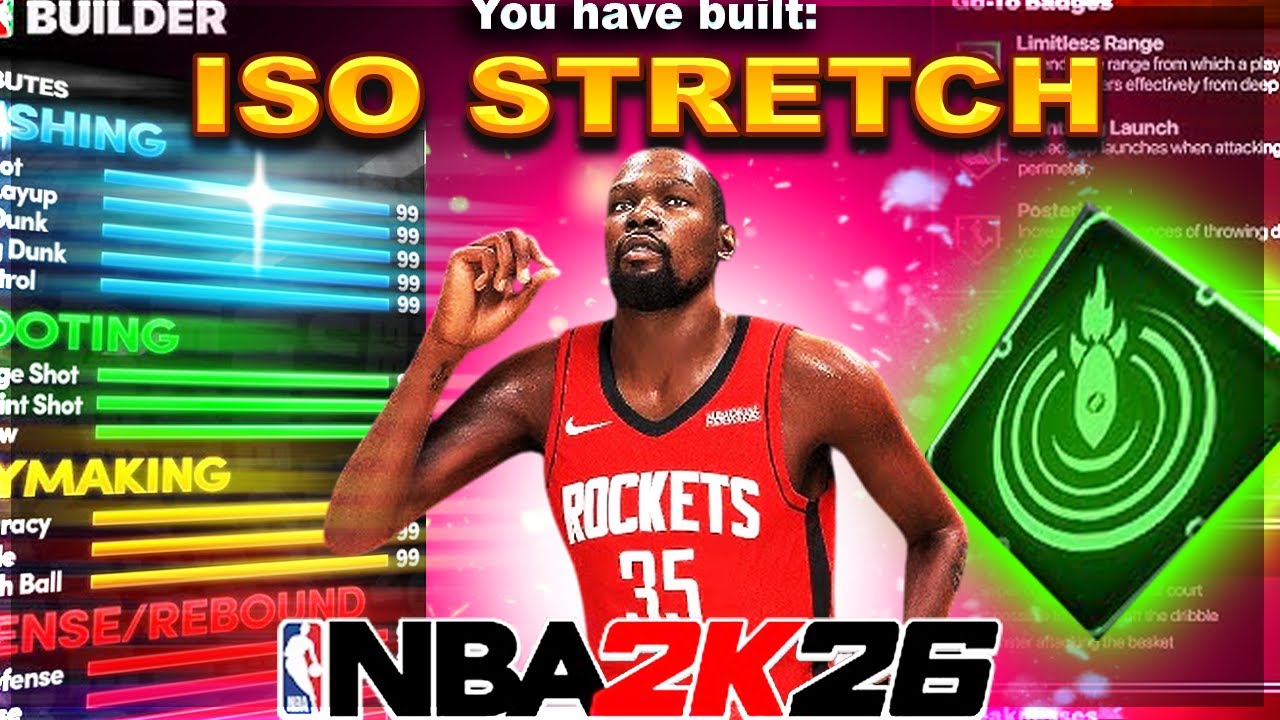 THE NEW 2K26 6&rsquo;10 ISO STRETCH BUILD WITH ALL THE DRIBBLING MOVES!!! THE GREEN BUILD IN NBA 2K26