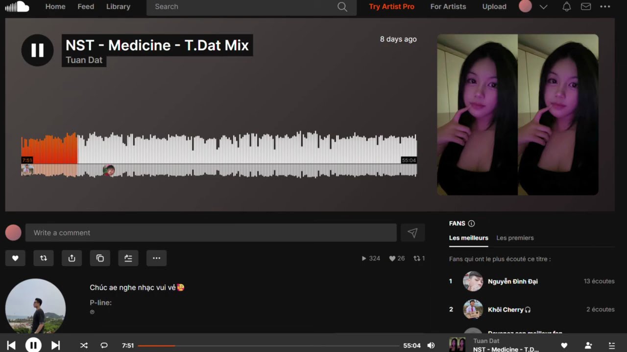 NONSTOP MEDICINE - T.DAT MIX | NST BASS CỰC MẠNH TR&Ecirc;N SOUNDCLOUD