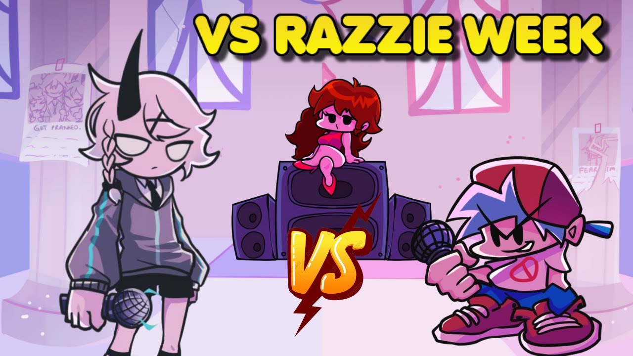 Friday Night Funkin' - BF vs Razzie (Razazy Genderbend) - MFM Gender Inversion V3 [Full Week]