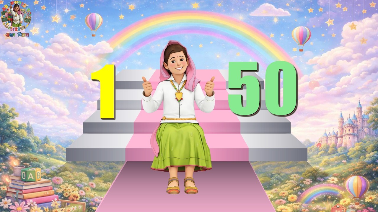Count Number 1 to 50, learn counting 1 to 50, 1 se 50 tak ginti, 1 se 10 tak ginti,1 se 20 tak ginti