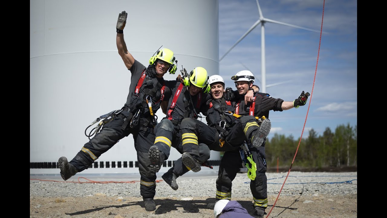 Päästeõppus Sopi-Tootsi tuulepargis/ Rescue drill at the Sopi-Tootsi Wind Farm