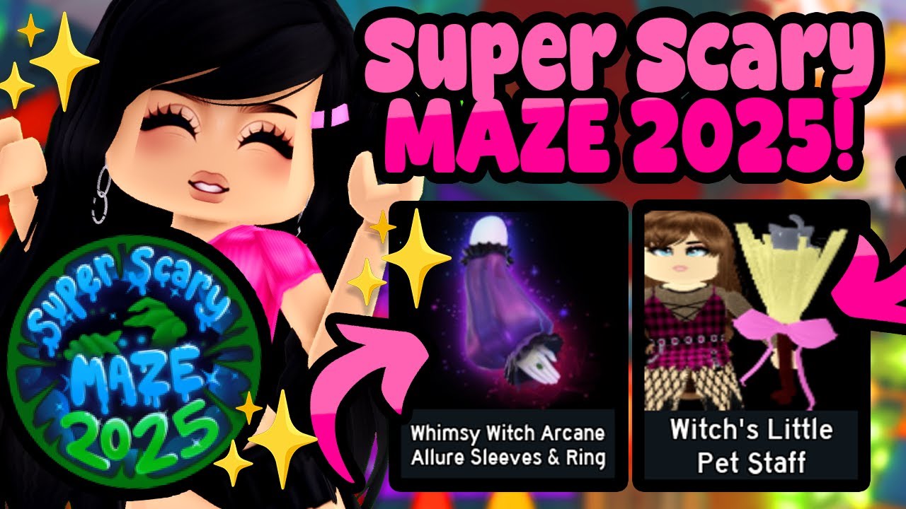 *EASY* How To Complete The Maze 2025 Blackwood Caverns | Royale High Update Whimsy Witch Sleeves 