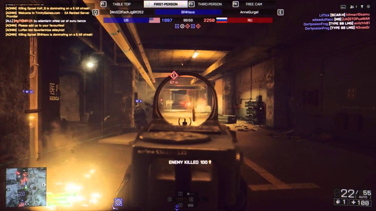Battlefield 4 Hacker (Caught in Spectator Mode)