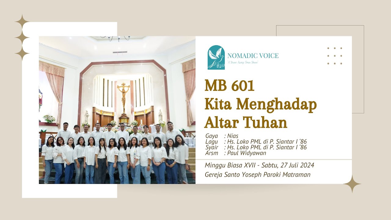 MB 601 KITA MENGHADAP ALTAR TUHAN - NOMADIC VOICE