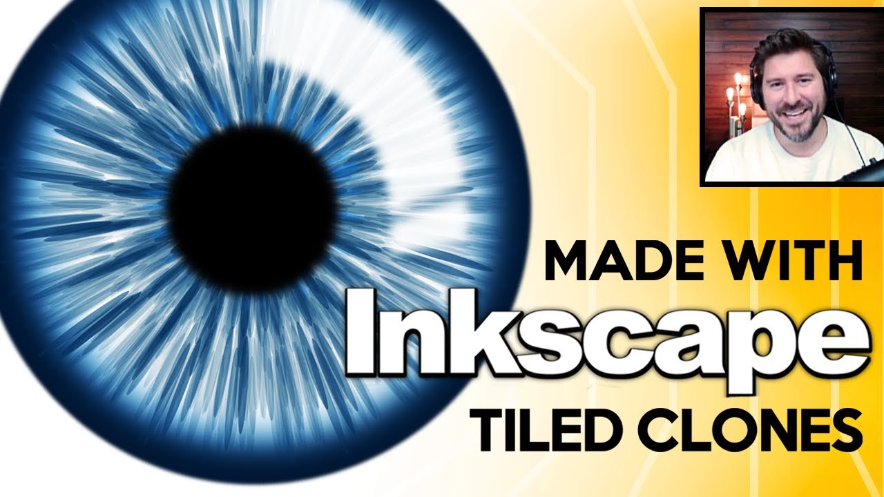 Серия векторных портретов Inkscape: как создать глаза с помощью клонов (зрачок + радужная оболочка)