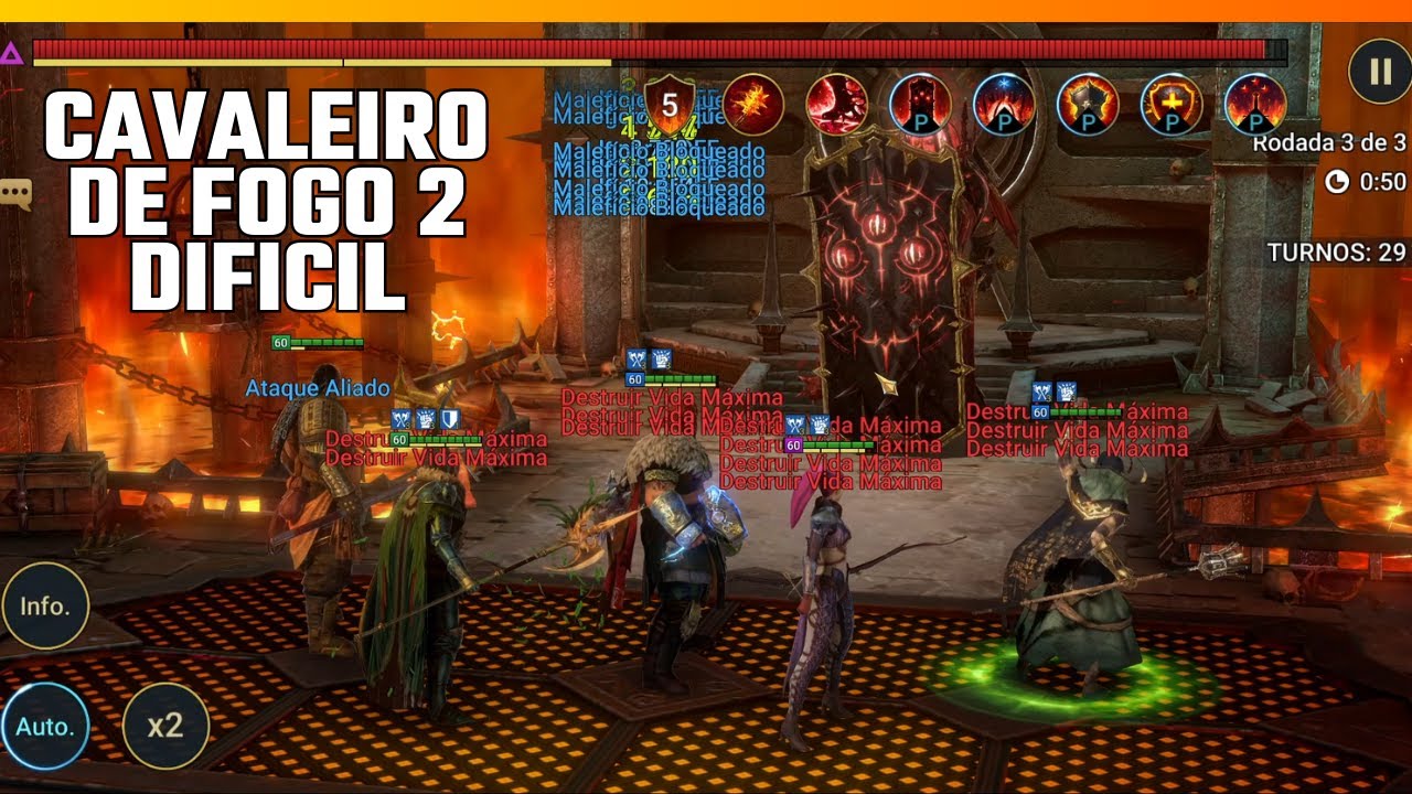 RAID SHADOW LEGENDS CAVALEIRO DE FOGO 2 DIFICIL