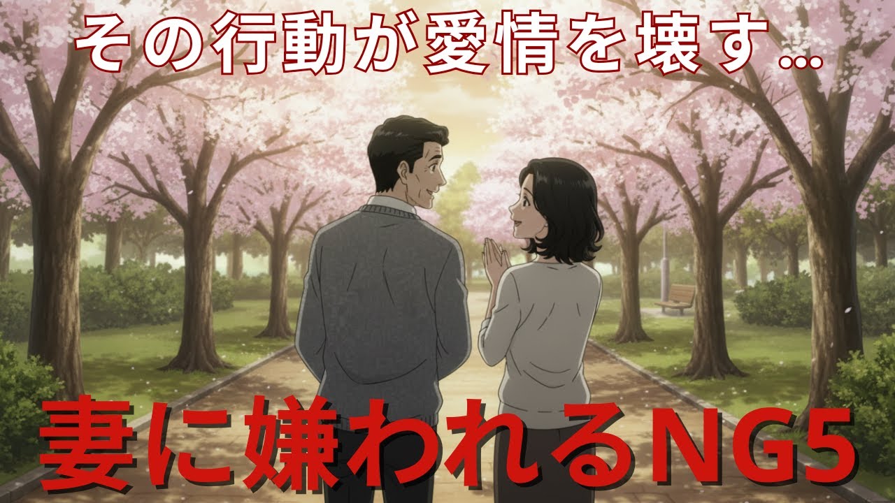 60歳を過ぎても妻に愛され続ける夫が絶対にしない5つのこと【シニア朗読雑学】