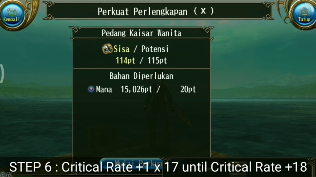 Toram Online - How To Fill Stat All Weapon + 18 ?(A7CDCRCR18)